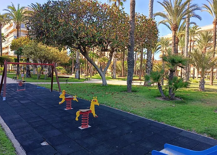 アパート Centrico En 1ª Linea De Playa Con Piscina Y Garaje トレビエハ